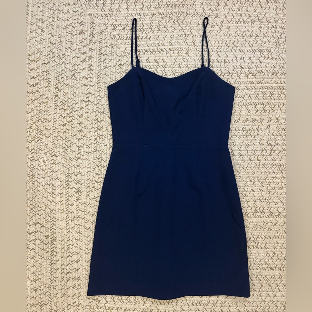 Black Swan Blue Spaghetti Strap Mini Cocktail Dress